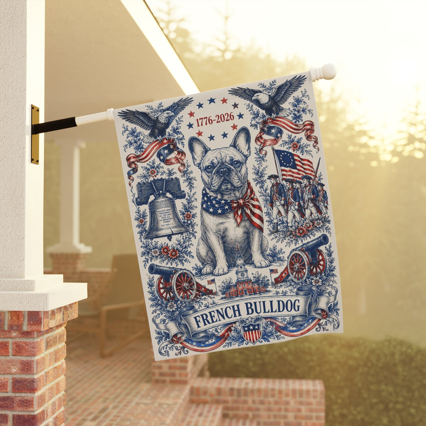 French Bulldog Patriotic Garden Flag