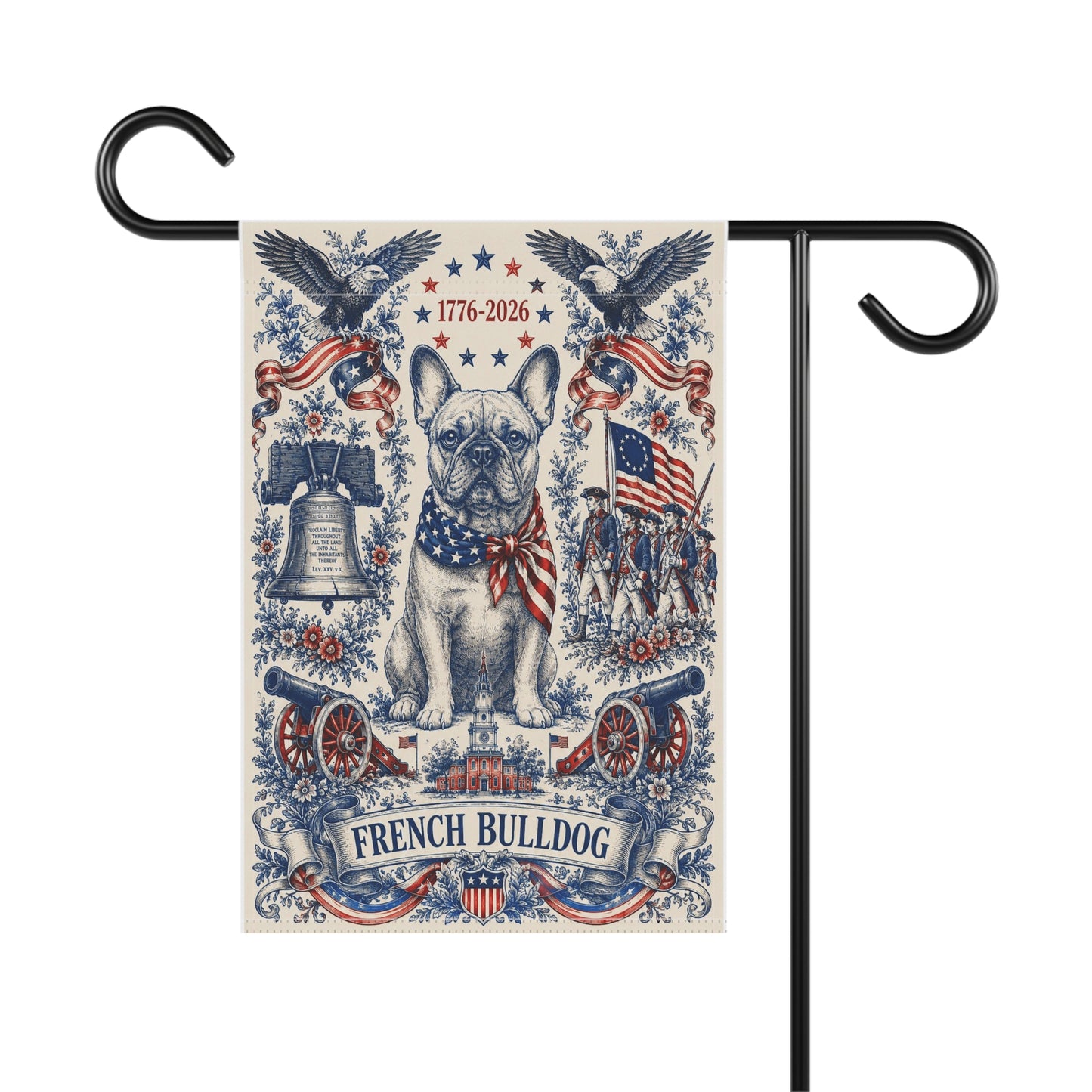 French Bulldog Patriotic Garden Flag