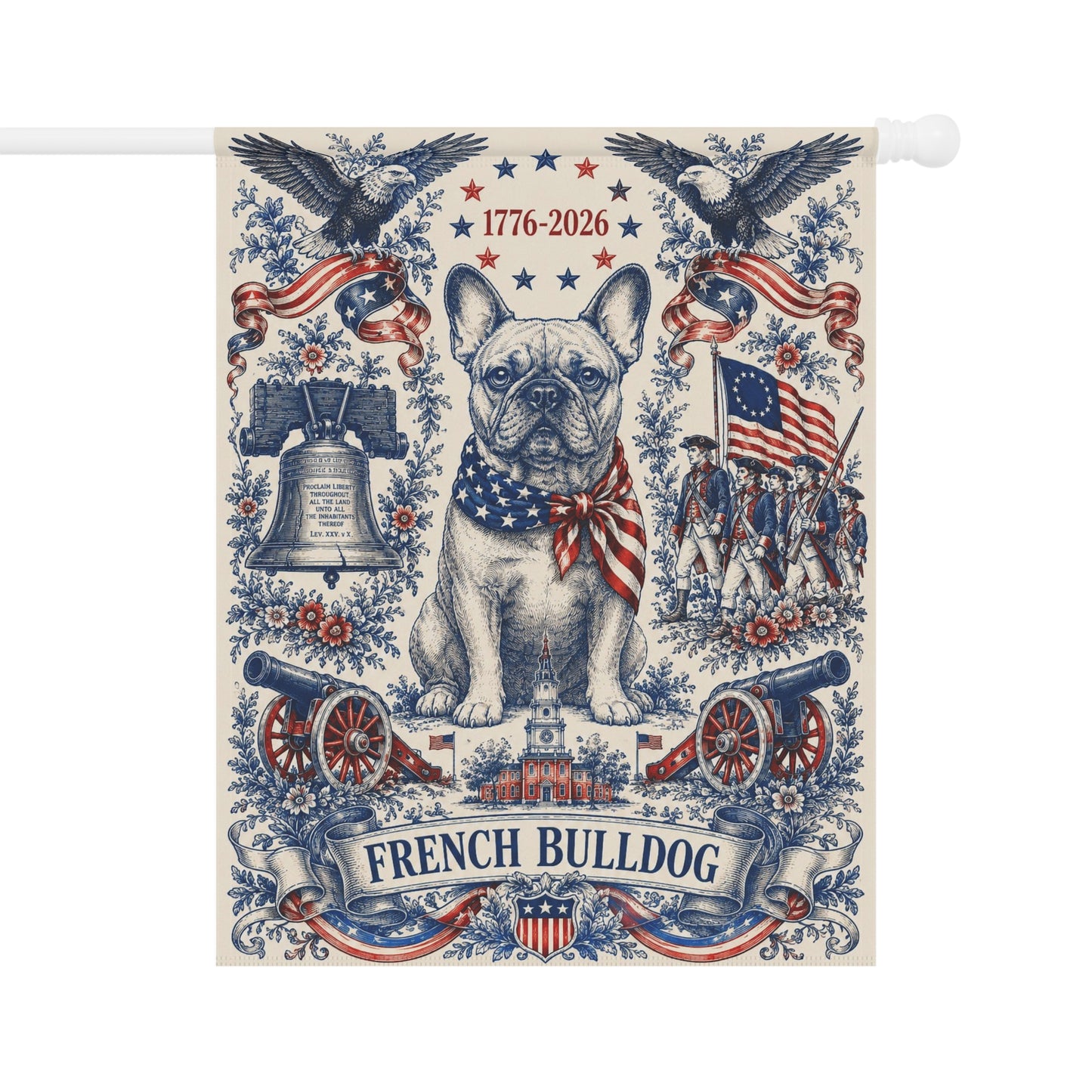 French Bulldog Patriotic Garden Flag