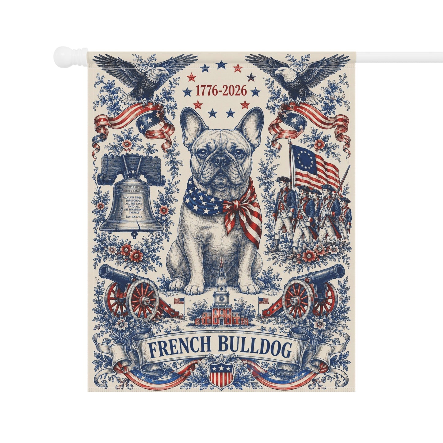 French Bulldog Patriotic Garden Flag