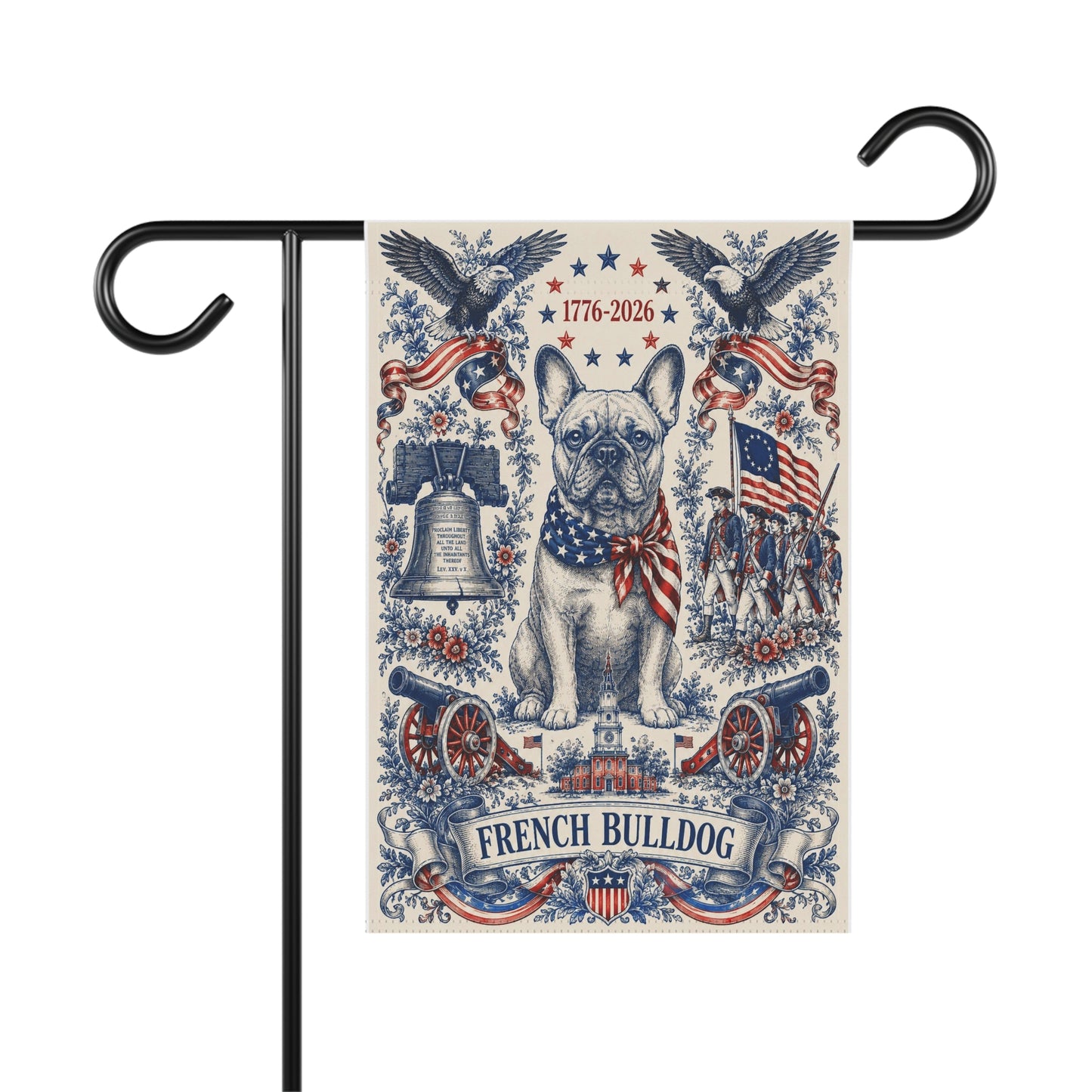 French Bulldog Patriotic Garden Flag