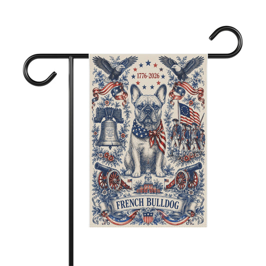 French Bulldog Patriotic Garden Flag