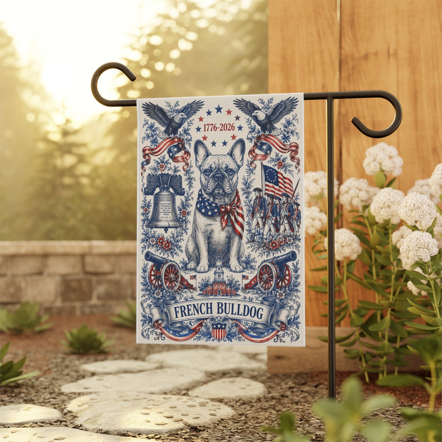 French Bulldog Patriotic Garden Flag
